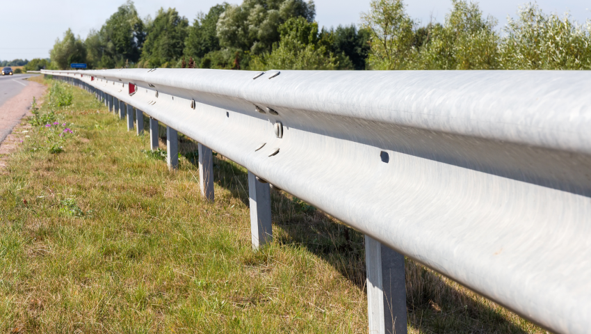 W-Beam Crash Barrier